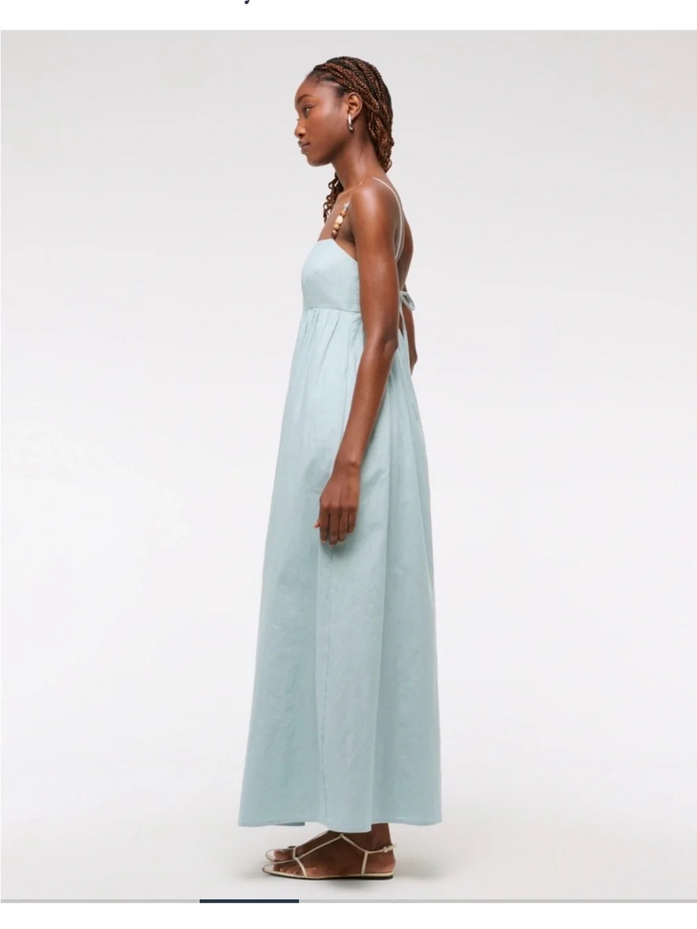 Abercrombie & Fitch Tie-Back Babydoll Maxi Dress NWOT